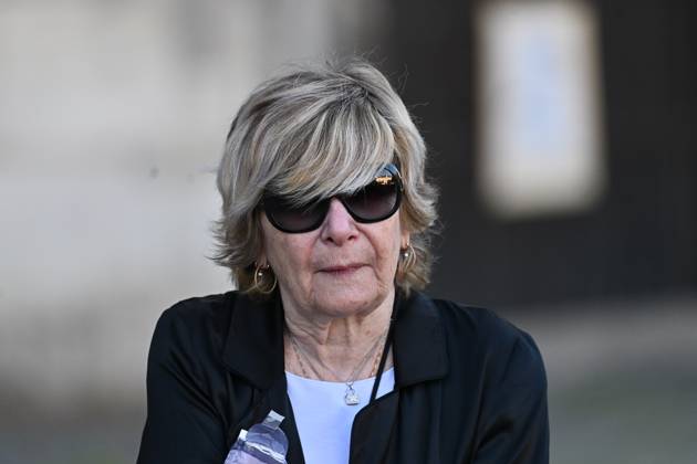Mimi Marchand, head of the Bestimage agency. The funeral of French actress Nathalie Baye at the Church of Saint-Sulpice in Paris on 24 April 2026 - 24 04 2026 - France Ile-de-France (region) Paris -  JulienxMattiax xLexPictorium LePictorium_0332235