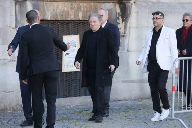 Nathalie Baye Funeral - Paris Michel Drucker, Renaud Donnedieu de Vabres attending the funeral of French actress Nathalie Baye at Saint Sulpice Church, in Paris, France on April 24, 2026. Photo by Nasser Berzane ABACAPRESS.COM Paris France  Copyright: xBerzanexNasser ABACAx