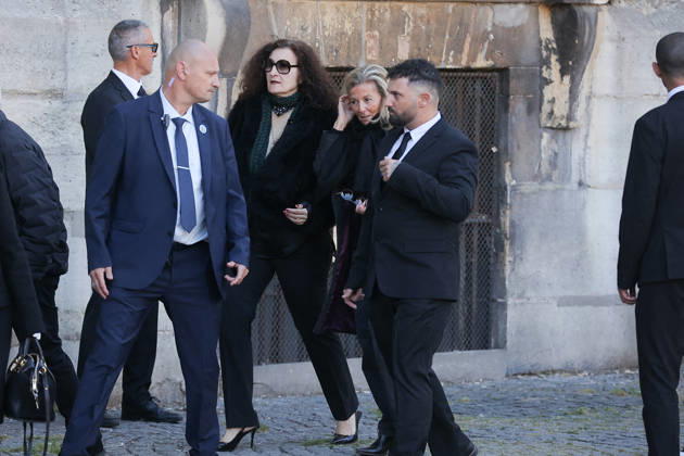 Nathalie Baye Funeral - Paris Claire Chazal attending the funeral of French actress Nathalie Baye at Saint Sulpice Church, in Paris, France on April 24, 2026. Photo by Nasser Berzane ABACAPRESS.COM Paris France  Copyright: xBerzanexNasser ABACAx