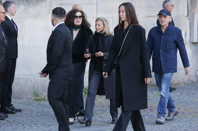 Nathalie Baye Funeral - Paris Claire Chazal attending the funeral of French actress Nathalie Baye at Saint Sulpice Church, in Paris, France on April 24, 2026. Photo by Nasser Berzane ABACAPRESS.COM Paris France  Copyright: xBerzanexNasser ABACAx