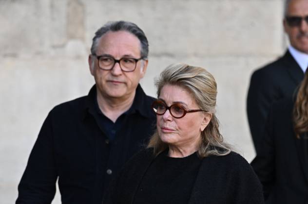 Catherine Deneuve. The funeral of French actress Nathalie Baye at the Church of Saint-Sulpice in Paris on 24 April 2026 - 24 04 2026 - France Ile-de-France (region) Paris -  JulienxMattiax xLexPictorium LePictorium_0332253