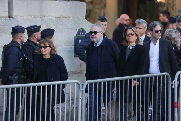Nathalie Baye Funeral - Paris Dominique Segall attending the funeral of French actress Nathalie Baye at Saint Sulpice Church, in Paris, France on April 24, 2026. Photo by Nasser Berzane ABACAPRESS.COM Paris France  Copyright: xBerzanexNasser ABACAx