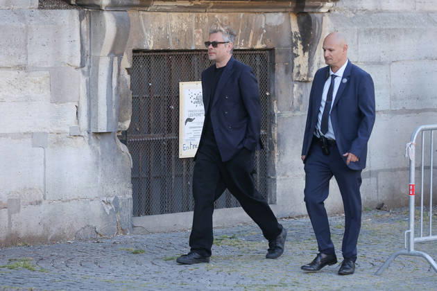 Nathalie Baye Funeral - Paris Benjamin Biolay attending the funeral of French actress Nathalie Baye at Saint Sulpice Church, in Paris, France on April 24, 2026. Photo by Nasser Berzane ABACAPRESS.COM Paris France  Copyright: xBerzanexNasser ABACAx