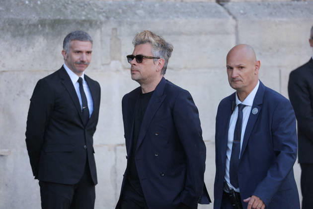 Nathalie Baye Funeral - Paris Benjamin Biolay attending the funeral of French actress Nathalie Baye at Saint Sulpice Church, in Paris, France on April 24, 2026. Photo by Nasser Berzane ABACAPRESS.COM Paris France  Copyright: xBerzanexNasser ABACAx