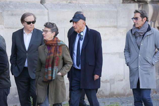Nathalie Baye Funeral - Paris Pierre Pons attending the funeral of French actress Nathalie Baye at Saint Sulpice Church, in Paris, France on April 24, 2026. Photo by Nasser Berzane ABACAPRESS.COM Paris France  Copyright: xBerzanexNasser ABACAx