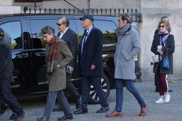 Nathalie Baye Funeral - Paris Pierre Pons attending the funeral of French actress Nathalie Baye at Saint Sulpice Church, in Paris, France on April 24, 2026. Photo by Nasser Berzane ABACAPRESS.COM Paris France  Copyright: xBerzanexNasser ABACAx