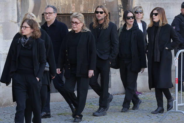 Nathalie Baye Funeral - Paris Catherine Deneuve, Geraldine Pailhas, Chiara Mastroianni attending the funeral of French actress Nathalie Baye at Saint Sulpice Church, in Paris, France on April 24, 2026. Photo by Nasser Berzane ABACAPRESS.COM Paris France  Copyright: xBerzanexNasser ABACAx