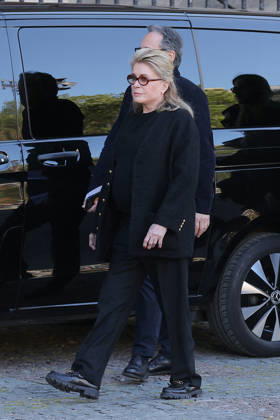 Nathalie Baye Funeral - Paris Catherine Deneuve attending the funeral of French actress Nathalie Baye at Saint Sulpice Church, in Paris, France on April 24, 2026. Photo by Nasser Berzane ABACAPRESS.COM Paris France  Copyright: xBerzanexNasser ABACAx