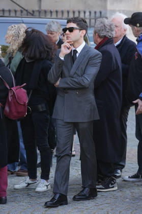 Nathalie Baye Funeral - Paris Xavier Dolan during the funeral of French actress Nathalie Baye at Saint Sulpice Church, in Paris, France on April 24, 2026. Photo by Nasser Berzane ABACAPRESS.COM Paris France  Copyright: xBerzanexNasser ABACAx