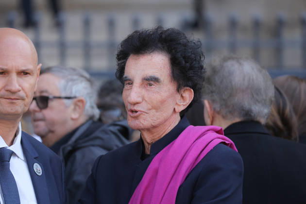 Nathalie Baye Funeral - Paris Jack Lang during the funeral of French actress Nathalie Baye at Saint Sulpice Church, in Paris, France on April 24, 2026. Photo by Nasser Berzane ABACAPRESS.COM Paris France  Copyright: xBerzanexNasser ABACAx