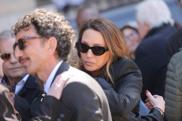 Nathalie Baye Funeral - Paris Jean-Louis Borloo during the funeral of French actress Nathalie Baye at Saint Sulpice Church, in Paris, France on April 24, 2026. Photo by Nasser Berzane ABACAPRESS.COM Paris France  Copyright: xBerzanexNasser ABACAx