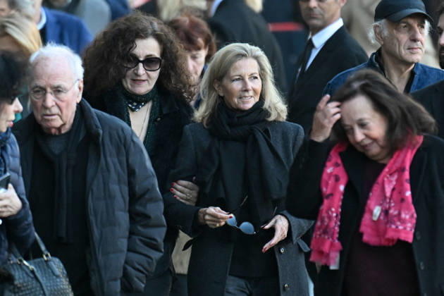 Nathalie Baye Funeral - Paris Claire Chazal attending the funeral of French actress Nathalie Baye at Saint Sulpice Church, in Paris, France on April 24, 2026. Photo by Lionel Urman ABACAPRESS.COM Paris Ile-de-France France  Copyright: xUrmanxLionel ABACAx