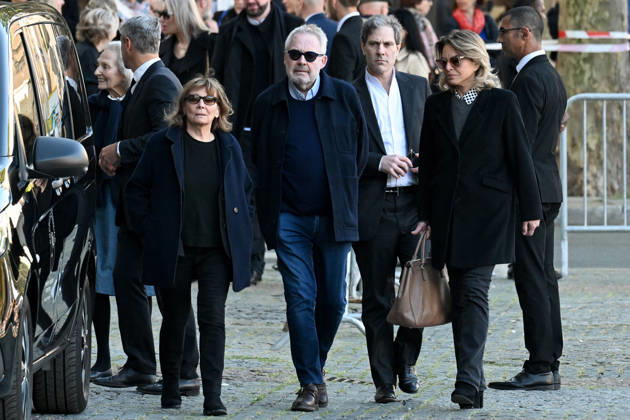Nathalie Baye Funeral - Paris (L-R) Diane Kurys, Dominique Segall, Guest and Caroline Cochaux attending the funeral of French actress Nathalie Baye at Saint Sulpice Church, in Paris, France on April 24, 2026. Photo by Lionel Urman ABACAPRESS.COM Paris Ile-de-France France  Copyright: xUrmanxLionel ABACAx