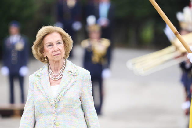 Queen Sofia attends Oath or pledge of allegiance to the Spanish flag by civilian staff The former Queen Sofia attends Oath or pledge of allegiance to the Spanish flag by civilian staff at Cuartel de El Rey on April 24, 2026 in Madrid, Spain Photo by IMAGO MPG Madrid Cuartel de El Rey Madrid Spain  Copyright: xMPGx