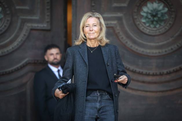 Paris, France le 24 avril 2026 - Obseques de l actrice Nathalie Baye en l Eglise St Sulpice - Funeral of actress Nathalie Baye in St Sulpice Church - Ici Claire Chazal  Copyright: xSebastienxTOUBONx