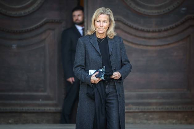 Paris, France le 24 avril 2026 - Obseques de l actrice Nathalie Baye en l Eglise St Sulpice - Funeral of actress Nathalie Baye in St Sulpice Church - Ici Claire Chazal  Copyright: xSebastienxTOUBONx