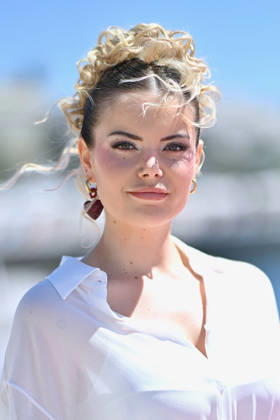 9th Cannes Series - Romane Jimonet, AKA Romy Photocall. FC CANNES, FRANCE - APRIL 24 Romane Jimonet, AKA Romy, attends the Romy Photocall at the 9th Canneseries International Festival on April 24, 2026 in Cannes, France. . Photo by Franck Castel ABACAPRESS.COM Cannes France  Copyright: xCastelxFranck ABACAx