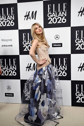 STOCKHOLM, SWEDEN 20260424 Amanda Romare arrives at the Elle gala at the Grand Hotel on Friday STOCKHOLM SWEDEN x10080x  Copyright: xFredrikxSandberg TTx ELLE GALAN 2026 4kWA8toGjUg