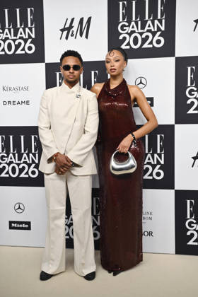 STOCKHOLM, SWEDEN 20260424 William Fellgard and Davina Fellgard arrive at the Elle gala at the Grand Hotel on Friday STOCKHOLM SWEDEN x10080x  Copyright: xFredrikxSandberg TTx ELLE GALAN 2026 hyIJKBf11mc
