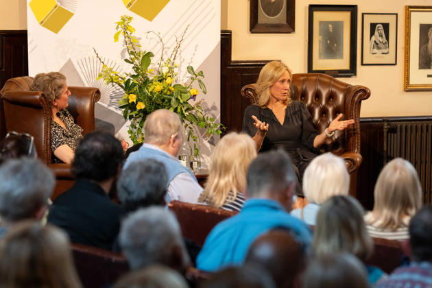 Sophie Raworth speaking at Cambridge Literary Festival 2026 at Cambridge Union in Cambridge, UK on 24 April 2026 Catherine Carr, Sophie Raworth at Sophie Raworth speaking at Cambridge Literary Festival 2026 at Cambridge Union in Cambridge, UK on 24 April 2026, Credit:Stephen Keable Avalon UK, Cambridgeshire, Cambridge, Cambridge Union  Copyright: xStephenxKeablex xAvalonx 1094070943
