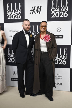 STOCKHOLM, SWEDEN 20260424 Gustav Broström Jimmy Guo arrives at the Elle gala at the Grand Hotel on Friday STOCKHOLM SWEDEN x10080x  Copyright: xFredrikxSandberg TTx ELLE GALAN 2026 mZpK8TgzrPU