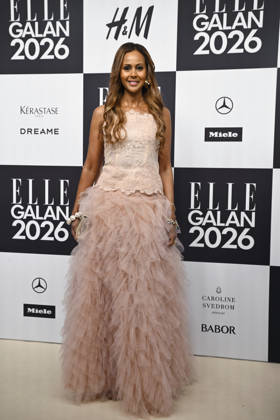 STOCKHOLM, SWEDEN 20260424 Katarina Sandström arrives at the Elle gala at the Grand Hotel on Friday STOCKHOLM SWEDEN x10080x  Copyright: xFredrikxSandberg TTx ELLE GALAN 2026 iy6mryIMSms