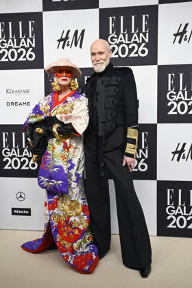 STOCKHOLM, SWEDEN 20260424 Ingela Klemetz Farago and Lars Wallin arrive at the Elle gala at the Grand Hotel on Friday STOCKHOLM SWEDEN x10080x  Copyright: xFredrikxSandberg TTx ELLE GALAN 2026 RvZsbBWAlXI