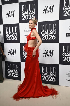 STOCKHOLM, SWEDEN 20260424 Thea Sofie Loch Naess arrives at the Elle gala at the Grand Hotel on Friday STOCKHOLM SWEDEN x10080x  Copyright: xFredrikxSandberg TTx ELLE GALAN 2026 D0co6cBnS-0