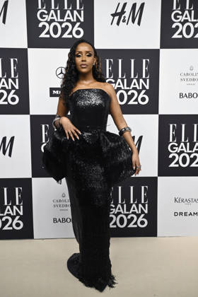STOCKHOLM, SWEDEN 20260424 Ayan Ahmed arrives at the Elle Gala at the Grand Hotel on Friday STOCKHOLM SWEDEN x10080x  Copyright: xFredrikxSandberg TTx ELLE GALAN 2026 QYOKdJLsU_s