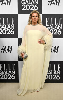 STOCKHOLM, SWEDEN 20260424 Carolina Gynning arrives at the Elle gala at the Grand Hotel on Friday STOCKHOLM SWEDEN x10080x  Copyright: xFredrikxSandberg TTx ELLE GALAN 2026 _lDyeqmyDsQ