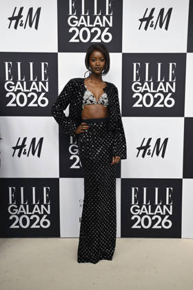 STOCKHOLM, SWEDEN 20260424 Oumie Jammeh arrives at the Elle gala at the Grand Hotel on Friday STOCKHOLM SWEDEN x10080x  Copyright: xFredrikxSandberg TTx ELLE GALAN 2026 Gh5RGXLxH4s