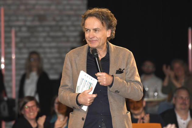 Giovanni di Lorenzo bei der Aufzeichnung der RB Talkshow 3nach9 im Radio Bremen-Studio. Bremen, 24.04.2026