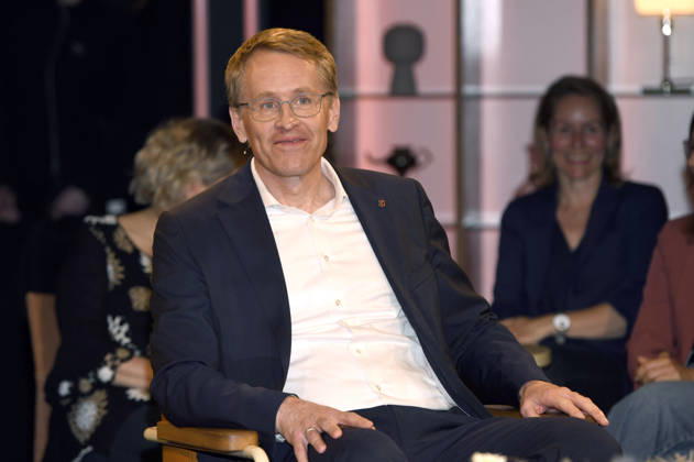 Daniel Günther bei der Aufzeichnung der RB Talkshow 3nach9 im Radio Bremen-Studio. Bremen, 24.04.2026