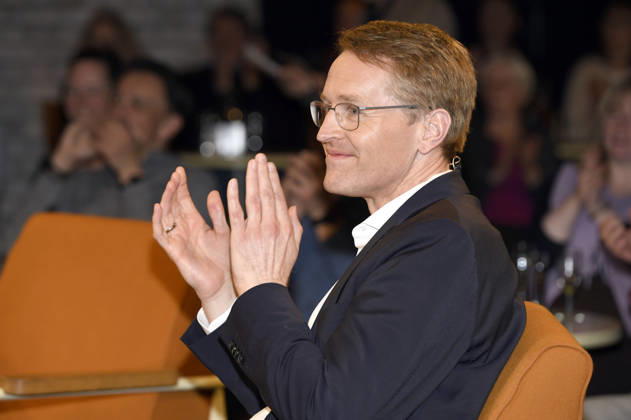 Daniel Günther bei der Aufzeichnung der RB Talkshow 3nach9 im Radio Bremen-Studio. Bremen, 24.04.2026