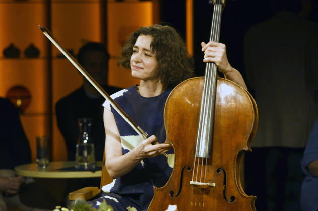 Anastasia Kobekina bei der Aufzeichnung der RB Talkshow 3nach9 im Radio Bremen-Studio. Bremen, 24.04.2026