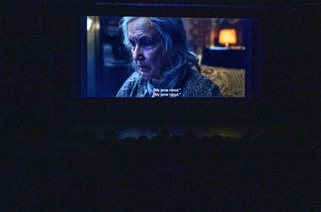 Screening of the film Gerta Schnirch, based on the award-winning novel The Expulsion of Gerta Schnirch by Katerina Tuckova in Usti nad Labem, Czech Republic, April 24, 2026. (CTKxPhoto OndrejxHajek) CTKPhotoP2026042408764  CTKPhotoP2026042408764