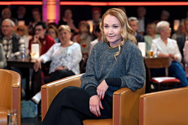 MDR - Riverboat. Schauspielerin Lisa Maria Potthoff anläßlich der Aufzeichnung der MDR - Talkshow Riverboat am 24.04.2026 in der Mediacity Leipzig. 20260424ADO0005