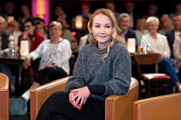 MDR - Riverboat. Schauspielerin Lisa Maria Potthoff anläßlich der Aufzeichnung der MDR - Talkshow Riverboat am 24.04.2026 in der Mediacity Leipzig. 20260424ADO0007