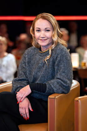 MDR - Riverboat. Schauspielerin Lisa Maria Potthoff anläßlich der Aufzeichnung der MDR - Talkshow Riverboat am 24.04.2026 in der Mediacity Leipzig. 20260424ADO0014