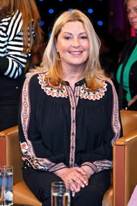 MDR - Riverboat. Schauspielerin Karin Thaler anläßlich der Aufzeichnung der MDR - Talkshow Riverboat am 24.04.2026 in der Mediacity Leipzig. 20260424ADO0044