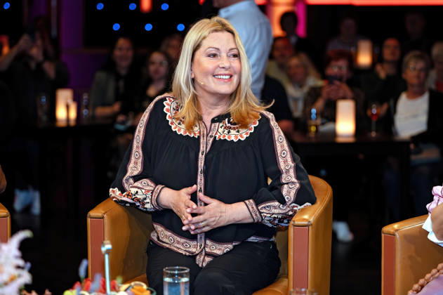 MDR - Riverboat. Schauspielerin Karin Thaler anläßlich der Aufzeichnung der MDR - Talkshow Riverboat am 24.04.2026 in der Mediacity Leipzig. 20260424ADO0049
