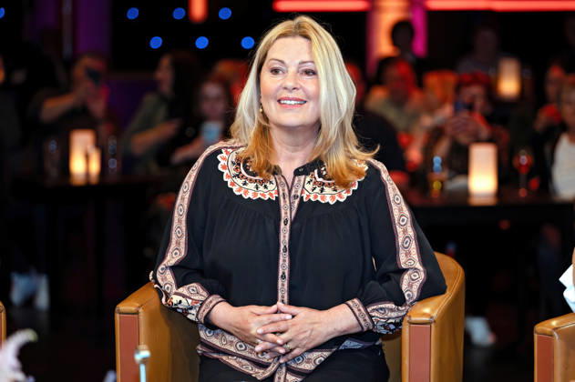 MDR - Riverboat. Schauspielerin Karin Thaler anläßlich der Aufzeichnung der MDR - Talkshow Riverboat am 24.04.2026 in der Mediacity Leipzig. 20260424ADO0053