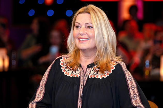 MDR - Riverboat. Schauspielerin Karin Thaler anläßlich der Aufzeichnung der MDR - Talkshow Riverboat am 24.04.2026 in der Mediacity Leipzig. 20260424ADO0055