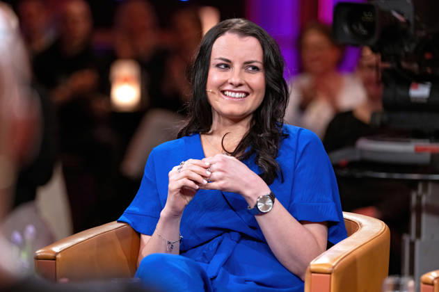 MDR - Riverboat. Nicole John ( Vorstandsvorsitzende Kinderklinikkonzerte Magdeburg und Notfallsanitäterin ) anläßlich der Aufzeichnung der MDR - Talkshow Riverboat am 24.04.2026 in der Mediacity Leipzig. 20260424ADO0070