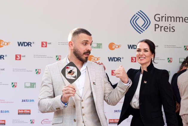 Edin Hasanovic, Melika Foroutan, Grimme-Preis 2026: Prominenz und starke Bilder von der Gala in Marl 7aIMG: 0555519 Grimme-Preis 2026: Prominenz und starke Bilder von der Gala in MarlNordrhein-Westfalen, Marl, Deutschland Copyright: 7aktuell.dex xMarcxGruber 0555519 20260424_7a_grimme26_555519