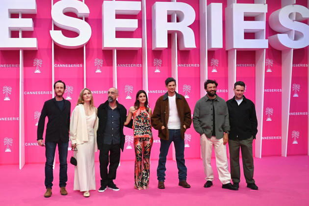 Pink Carpet - The 9th Canneseries International Festival - Day 2. FC CANNES, FRANCE - APRIL 24 Julien Despaux, Evelyne Brochu, Fabien Nury, Eugénie Derouand, Jérémie Laheurte, Thibaut Evrard and Emmanuel Daucé attends Day Two of the 9th Canneseries International Festival on April 24, 2026 in Cannes, France. Photo by Franck Castel ABACAPRESS.COM Cannes France  Copyright: xCastelxFranck ABACAx