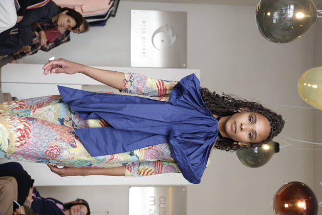 Debora Goulart bei der Anja Gockel Fashion Show Frisches für die Sinne im Showroom Paris 44 by Anja Gockel. Berlin, 10.04.2026 Copyright: xAgenturxMatthiasxWehnertx xR.xduxVinagex