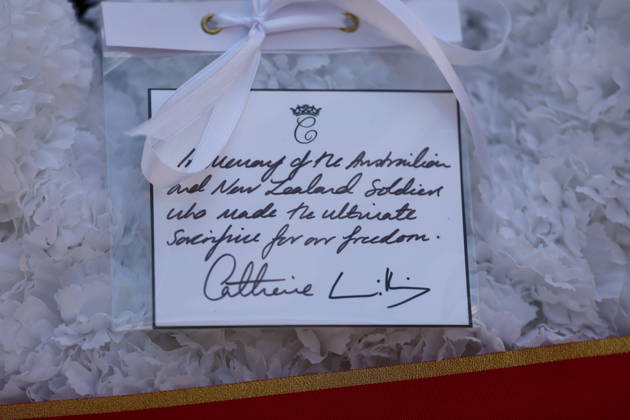 . 25 04 2026. London, United Kingdom. Kate Middleton, the Princess of Wales, at the Anzac Day service at The Cenotaph in London.  xStephenxLockx xi-Imagesx IIM-26730-0032