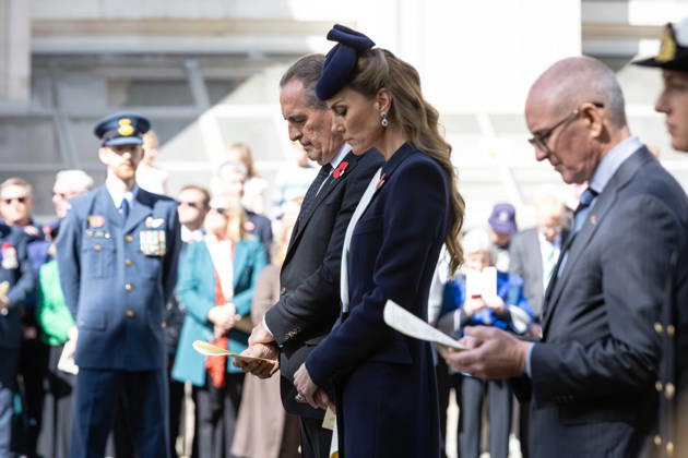 HRH Princess of Wales attends Anzac Day Commemorations at the Cenotaph, London, UK 25 April 2026 Her Royal Highness Princess of Wales lays a wreath at the Cenotaph, London, UK, on 25 April 2026, on behalf of His Majesty The King during the Anzac Day commemorative service. Anzac Day has been observed in London since King George V attended the first service at Westminster Abbey in 1916 to mark the anniversary of the landings at Gallipoli, and has since become an important moment to commemorate all Australians and New Zealanders who have lost their lives in conflict., Credit:Pete Speller Avalon UK, London  Copyright: xPetexSpellerx xAvalonx 1094243940
