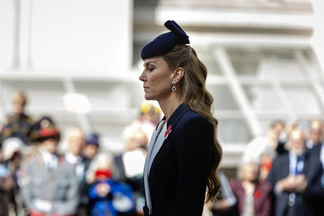 HRH Princess of Wales attends Anzac Day Commemorations at the Cenotaph, London, UK 25 April 2026 Her Royal Highness Princess of Wales lays a wreath at the Cenotaph, London, UK, on 25 April 2026, on behalf of His Majesty The King during the Anzac Day commemorative service. Anzac Day has been observed in London since King George V attended the first service at Westminster Abbey in 1916 to mark the anniversary of the landings at Gallipoli, and has since become an important moment to commemorate all Australians and New Zealanders who have lost their lives in conflict., Credit:Pete Speller Avalon UK, London  Copyright: xPetexSpellerx xAvalonx 1094243971